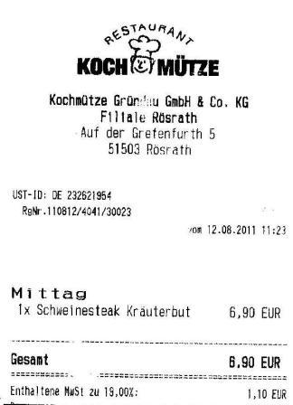 kstk Hffner Kochmtze Restaurant